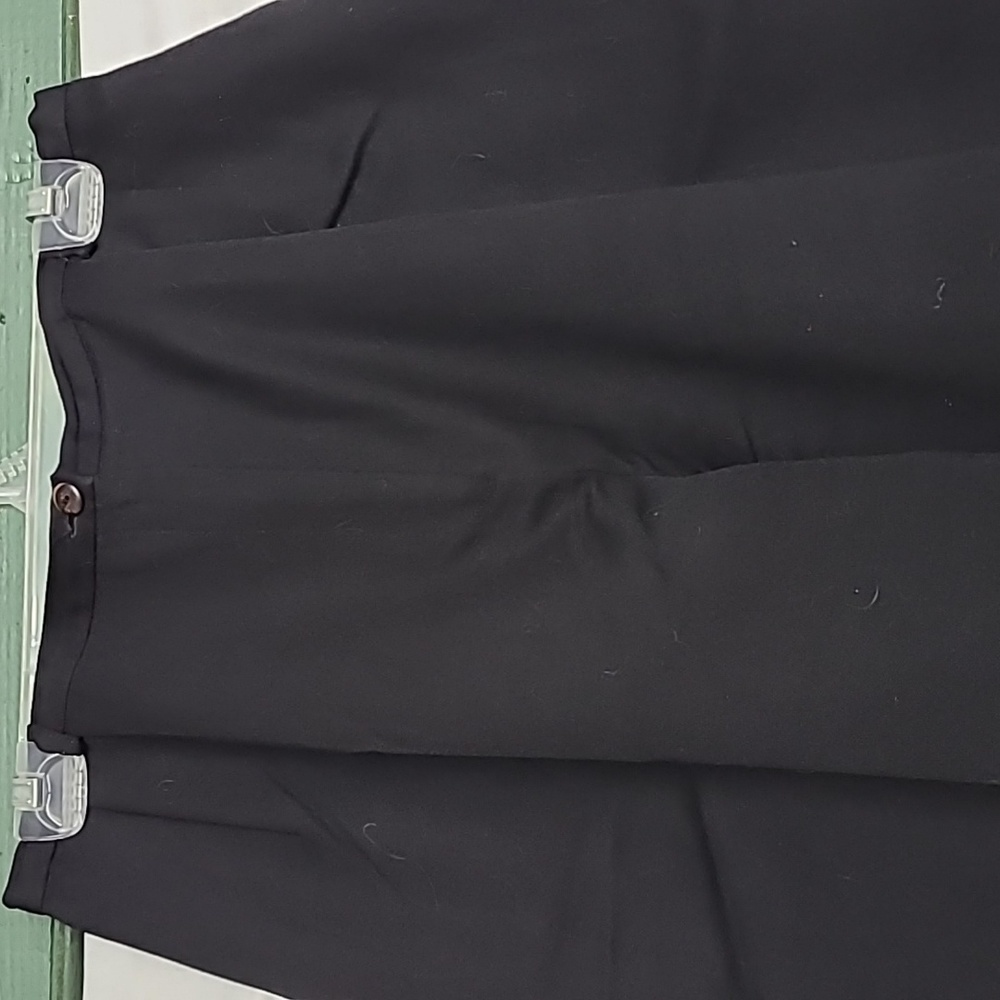 Harve Benard 100% Wool Fully Lined Black Trousers Slacks Pants Womens VTG Sz 12